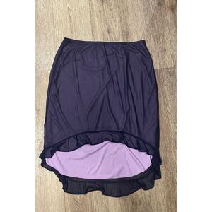 ENT Entrancy Black and Purple Whimsigoth Skirt 2X Y2K